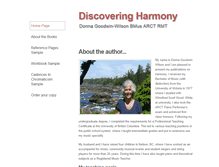 Tablet Screenshot of harmonyworkbook.com